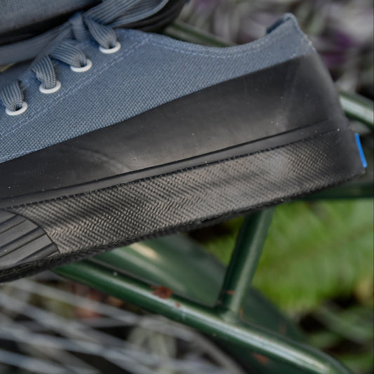 evan+灰藍/情侶鞋/多功能鞋/休閒鞋/雨天防水/帆布鞋