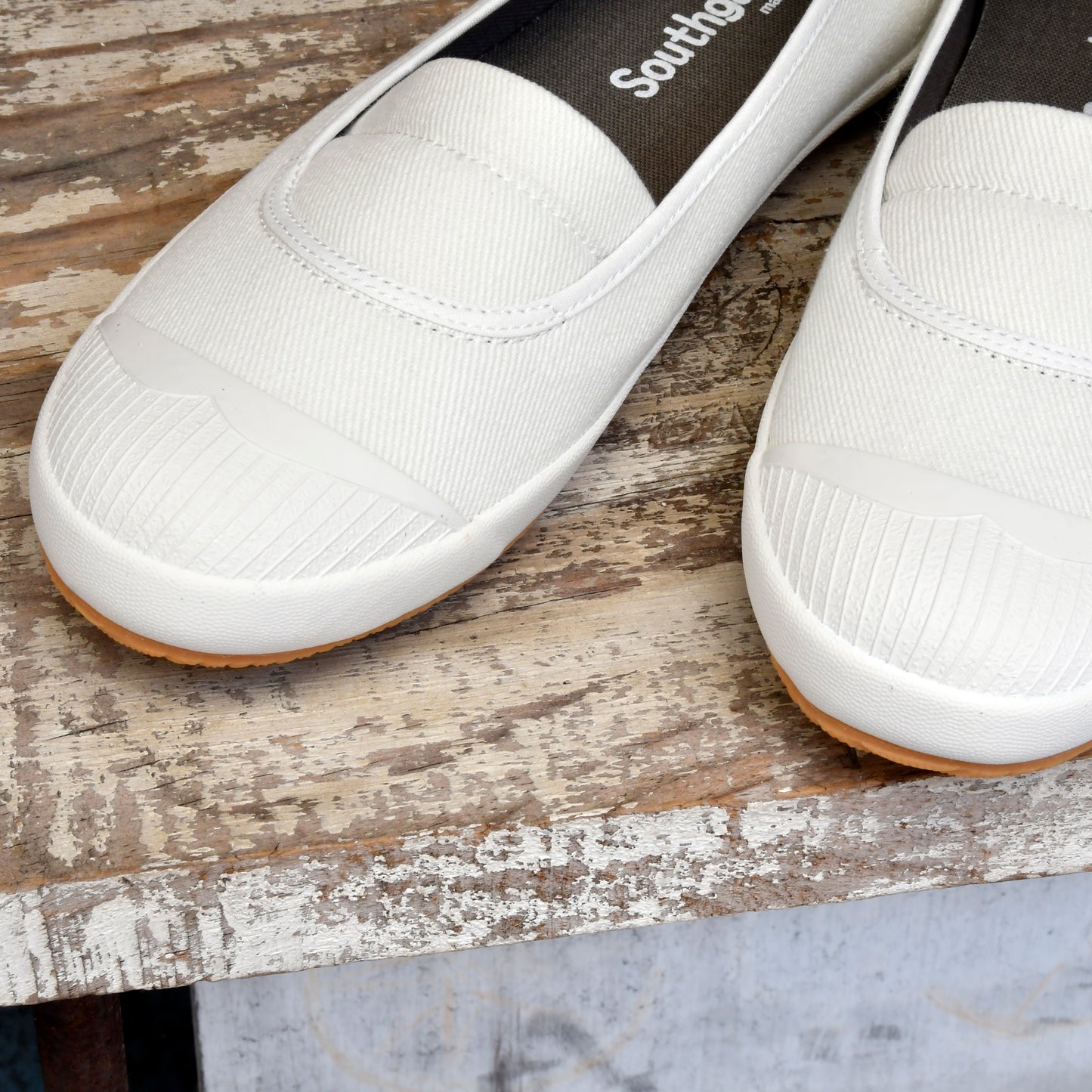 ann棉白/休閒鞋/出遊/方便穿脫/懶人鞋/帆布鞋